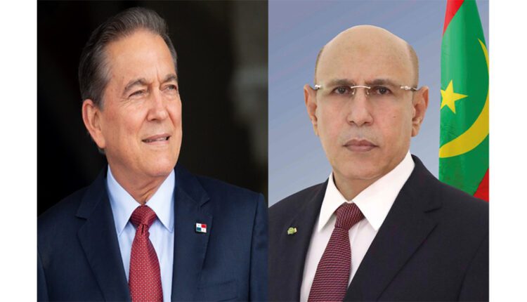 رئيس الجمهورية يؤكد حرصه على تعزيز علاقات التعاون بين موريتانيا وبانما
