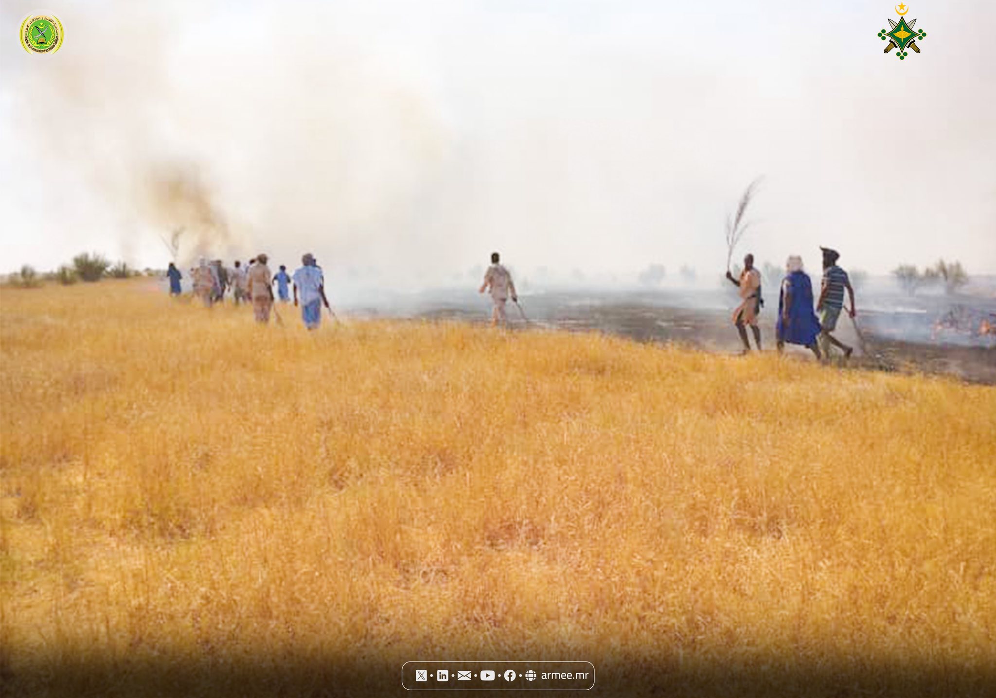 السيطرة على حريق ضخم أتى على مساحات رعوية واسعة شرقي موريتانيا