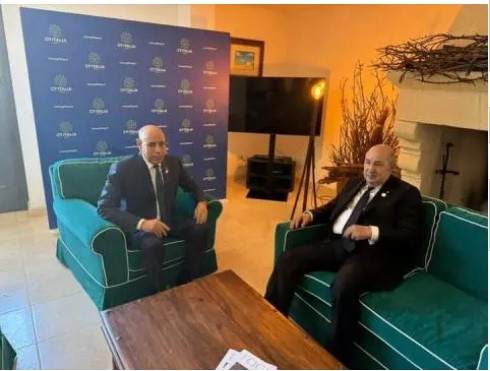 على هامش قمة الـ G7.. الرئيس غزواني يجري مباحثات مع نظيره الجزائري في ايطاليا