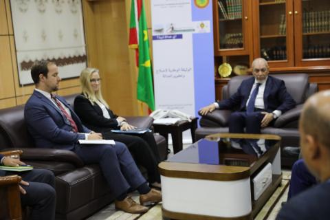 وزير العدل يستقبل سفيرة الولايات المتحدة